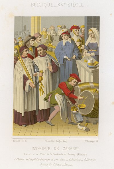 Interior of a Cabaret by French School