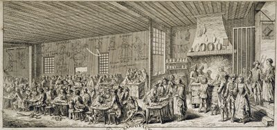 Interior of a cabaret 