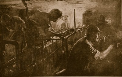Interior of a tank belonging to the French artillery of Assault by French School