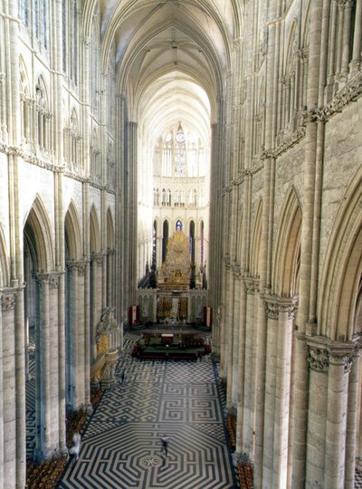 Interior of the Cathedrale de Amiens (Somme 80) by French School