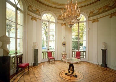 Interior of the Salon Rond by French School
