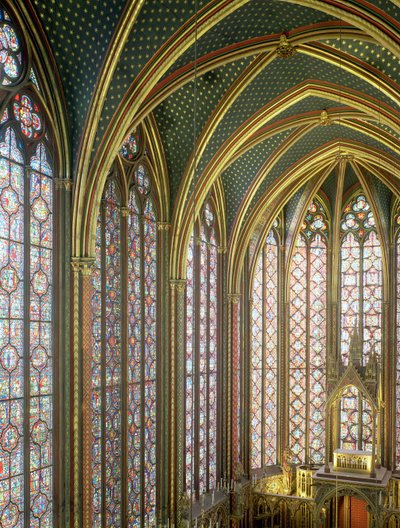 Interior of the Upper Chapel Looking East, Begun 1239-43 by French School