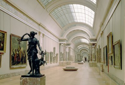 Interior view of the Grande Galerie, 16th-19th century by French School