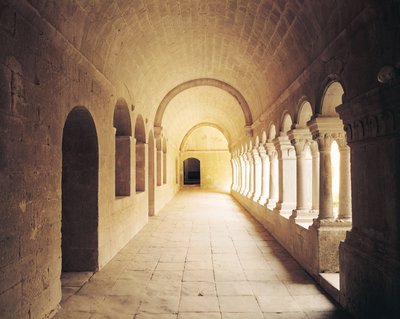 Interior view of the cloister, founded in 1148 by French School