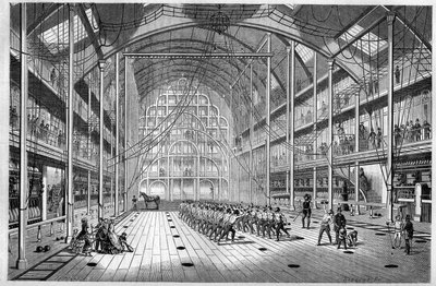 Internal view of the Triat Gymnasium in Paris. by French School
