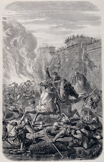 Invasion and Looting of Rome by Alaric I, King of the Visigoths 410 - in 