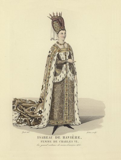 Isabeau of Bavaria, wife of King Charles VI of France by French School