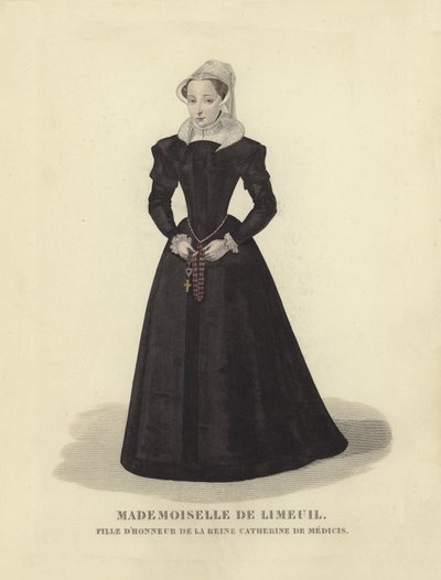Isabelle de Limeuil, Maid of Honour to Catherine de Medici, wife of King Henry II of France by French School