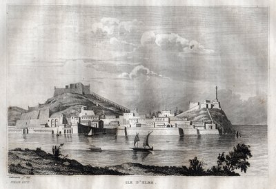 Island of Elba, Tuscany - Engraving from 
