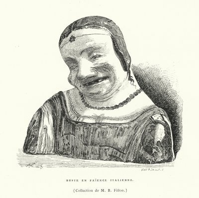Italian Faience Bust by French School