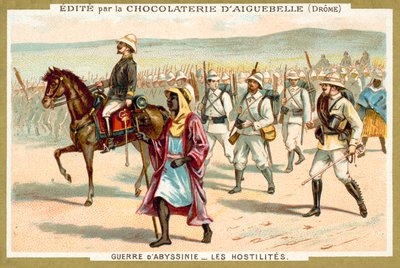 Italian troops on the march, First Italo-Ethiopian War by French School