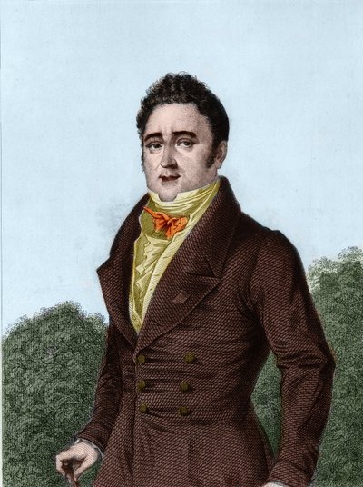 Jacques Lafitte (1767-1844), French banker and politician - engraving in 