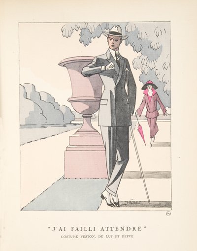 I Almost Waited, from a Collection of Fashion Plates by French School