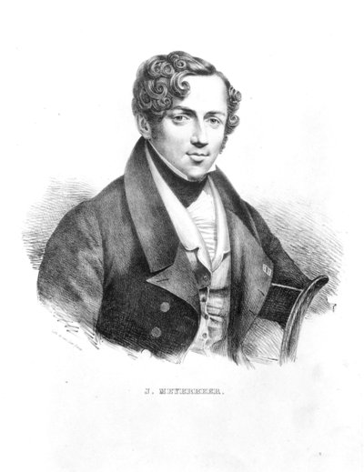 Jakob Meyerbeer, German Composer, Engraved by the van Lier Brothers by French School