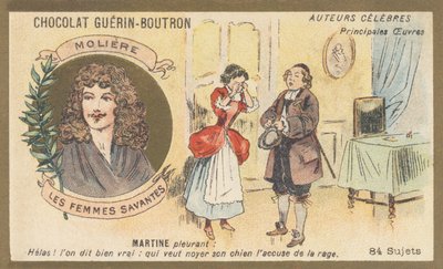 Jean-Baptiste Poquelin dit Moliere, French comedian and playwright, author of 