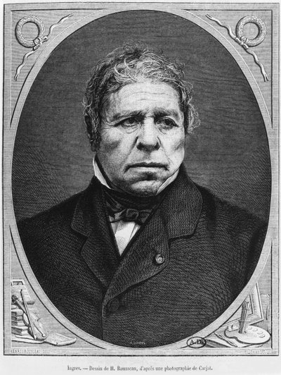 Jean Auguste Dominique Ingres (1780-1867) from a Photograph by Etienne Carjat (1828-1906) 1867 by French School