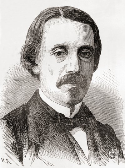 Jean Bernard Léon Foucault, from Les Merveilles de la Science, published c.1870 (engraving) by French School