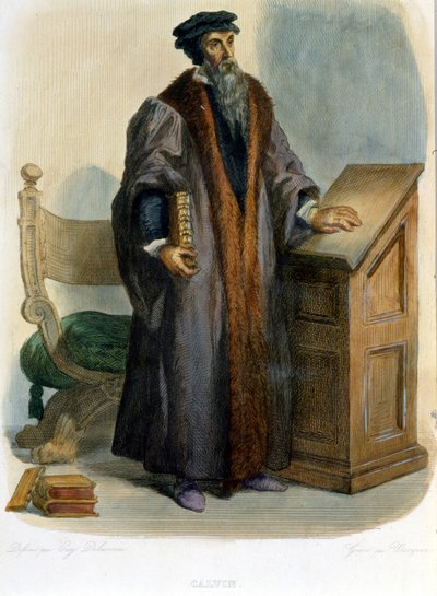 Jean Calvin (Jean Cauvin, French reformer and writer (1509-1564) - in 