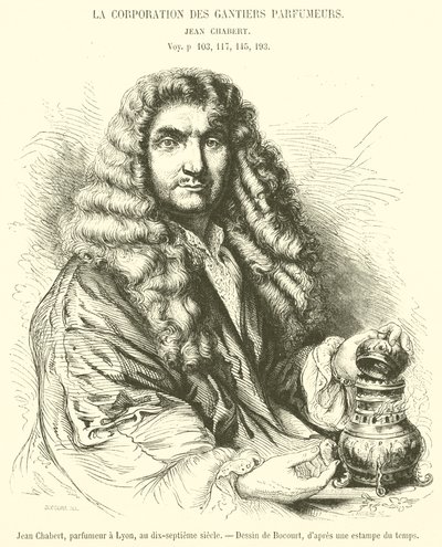 Jean Chabert, perfumer in Lyon, in the seventeenth century (engraving) by French School