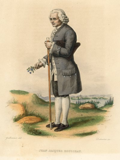 Jean Jacques Rousseau by French School