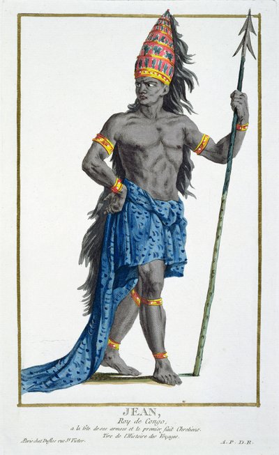 Jean, King of the Congo, Engraved by Pierre Duflos, 1780 by French School