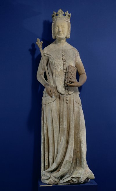 Jeanne de Bourbon (1338-77) by French School