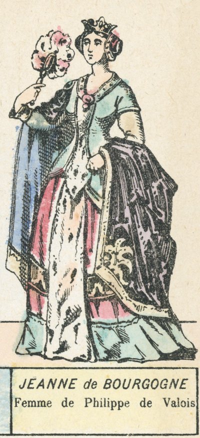 Jeanne of Burgundy, Wife of Philip of Valois by French School