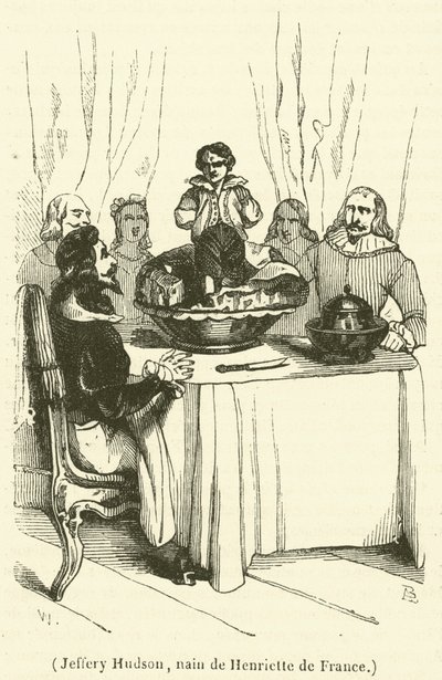 Jeffery Hudson, dwarf of Henrietta of France by French School