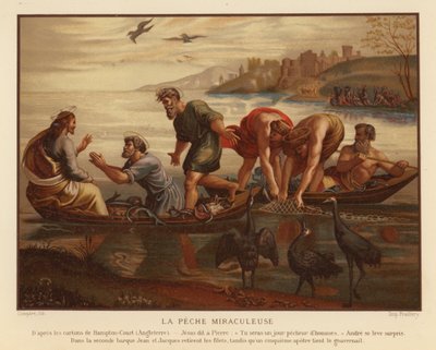 Jesus Christ and the Miraculous Draught of Fishes by French School