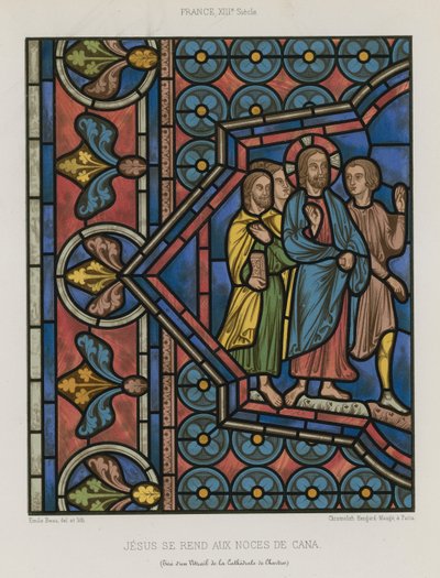 Jesus going to the wedding at Cana by French School