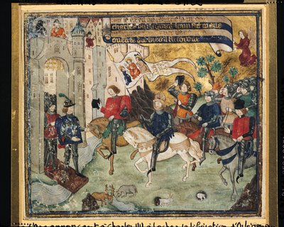 Joan of Arc Announcing the Liberation of Orleans to Charles VII at Loches by French School