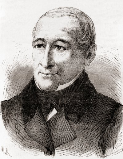 Johann Nicolaus von Dreyse, from Les Merveilles de la Science, published c.1870 (engraving) by French School