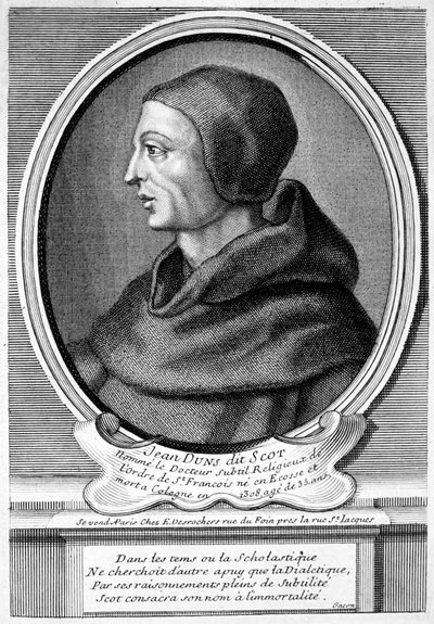 John Duns (Duns Scotus), Scottish Catholic priest, philosopher and theologian by French School
