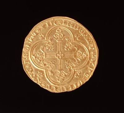 John II The Good (1319-64) King of France, Franc a Cheval, 1350-64 (reverse) by French School