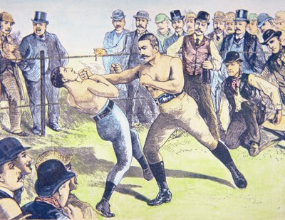 John L. Sullivan v. Charlie Mitchell on 10th March by French School