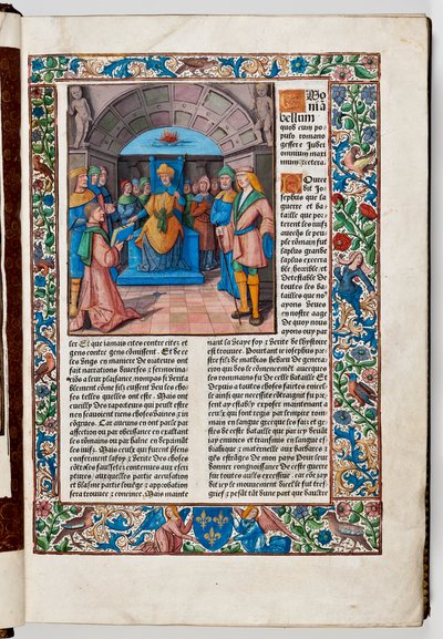 Josephus presents his book to the Emperor Vespasian by French School