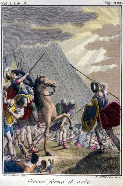 Joshua Stops the Race of the Sun by French School