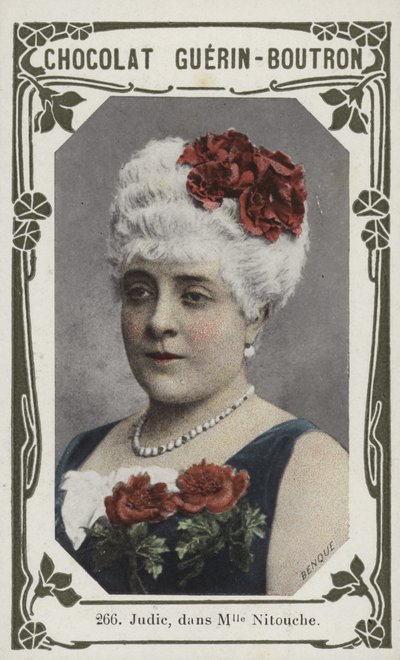 Judic in Madame Nitouche by French School