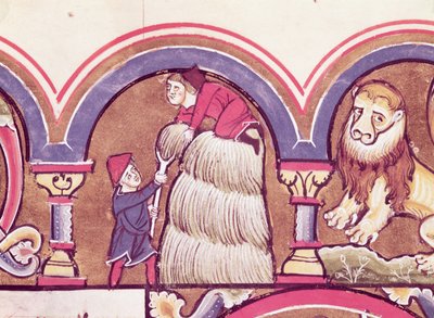 July: Harvesting the Hay, from the Psalter of St. Elizabeth by French School