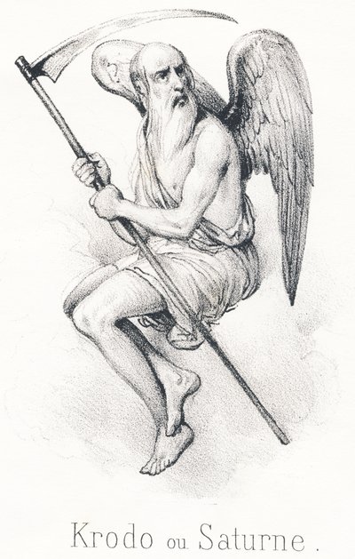 Krodo or Saturn: Son of Uranus and Tita by French School