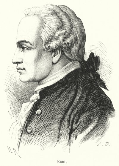 Kant (engraving) by French School