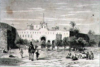 Khartoum, Sudan, in the 1860s, Engraved by Alfred Louis Sargent by French School