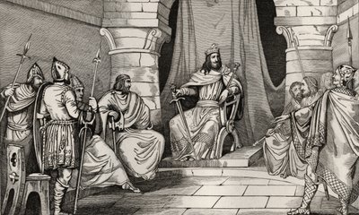 King Charibert in Council with Magistrates, from 