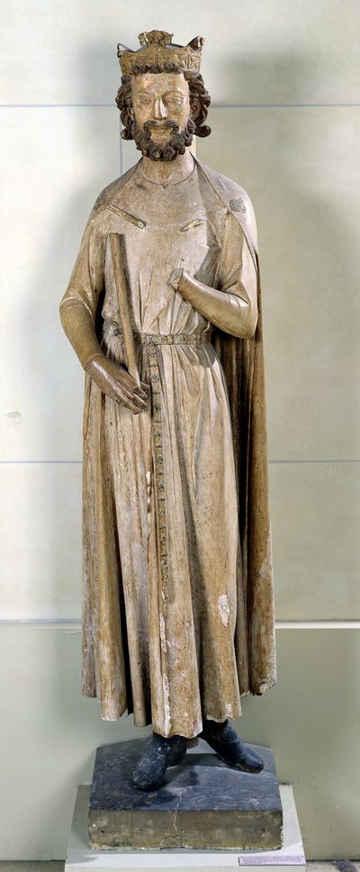 King Childebert I (497-558) from the Abbey of Saint-Germain-des-Pres, c.1239-44 by French School