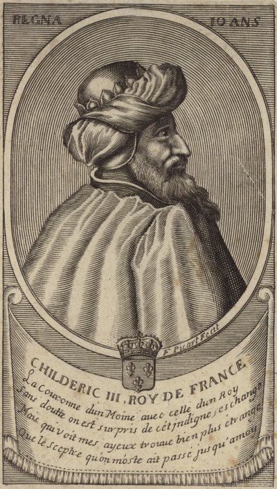 King Childeric III of the Franks by French School