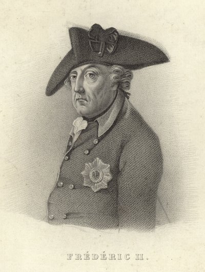King Frederick II of Prussia by French School