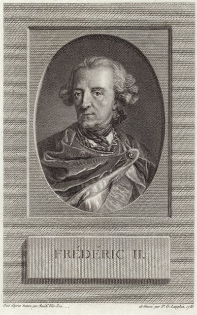 King Frederick II of Prussia by French School
