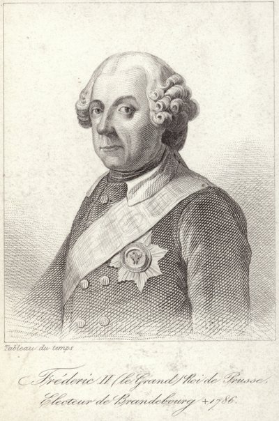 King Frederick II of Prussia by French School