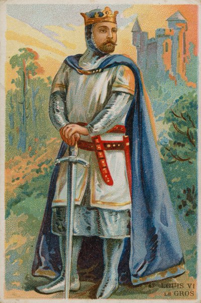 King Louis VI, called The Fat by French School