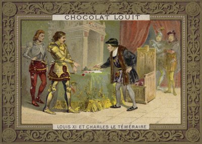 King Louis XI of France and Charles the Bold, Duke of Burgundy by French School